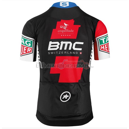 Abbigliamento Ciclismo Bmc Rosso e Manica Corta 2018 Nero